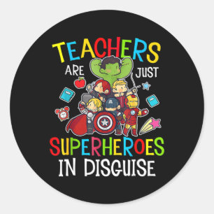 Sticker Rond Fun Byck À L'École Les Enseignants Sont Des Cadeau
