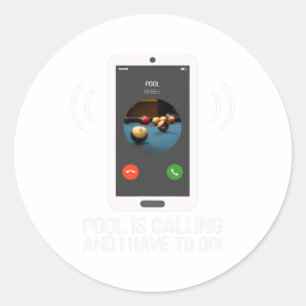Sticker Rond Fundy Pool Appelle Pour Pool Player - Billard