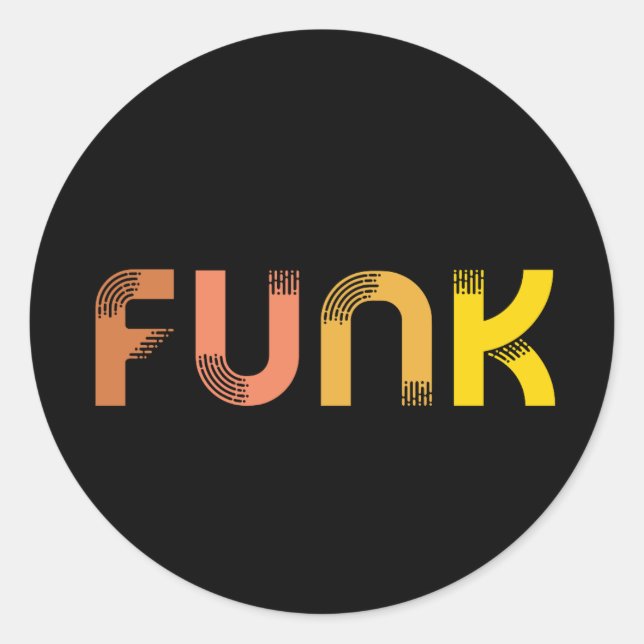Sticker Rond Funk (Devant)