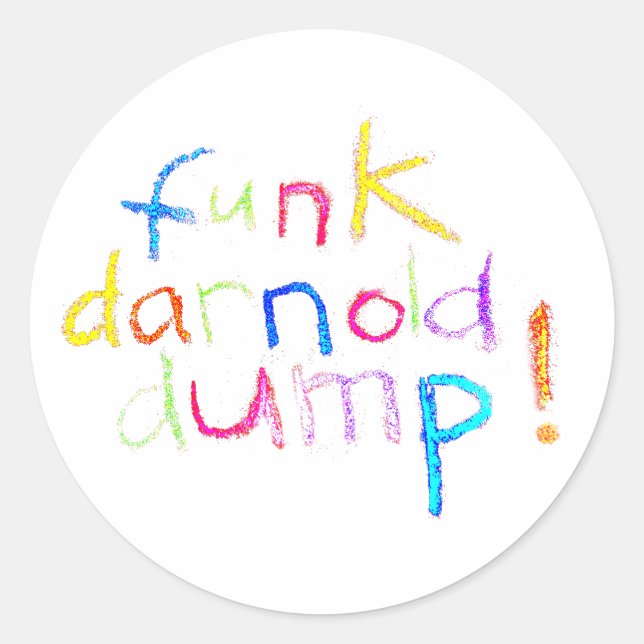 Sticker Rond funk darnold dump Jeff Hankamer Artjunkhaus Comic (Devant)