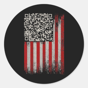 Sticker Rond Funky Qr Trumps Danser Code de danse