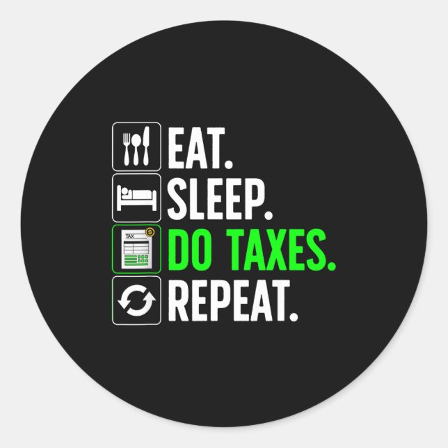 Sticker Rond Funny Accounting Art For Men Women Spreadsheets Ac (Devant)