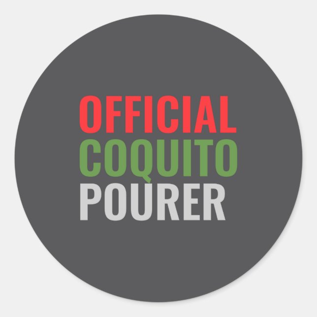 Sticker Rond Funny Coquito  (Devant)