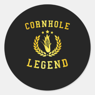 Sticker Rond Funny Cornhole Team Cornhole Accessoires
