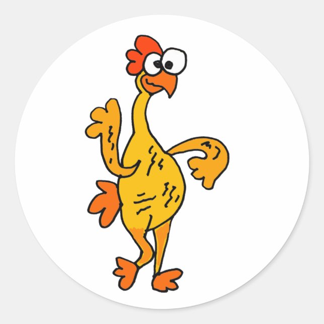 Sticker Rond Funny Dancing Rubber (Devant)
