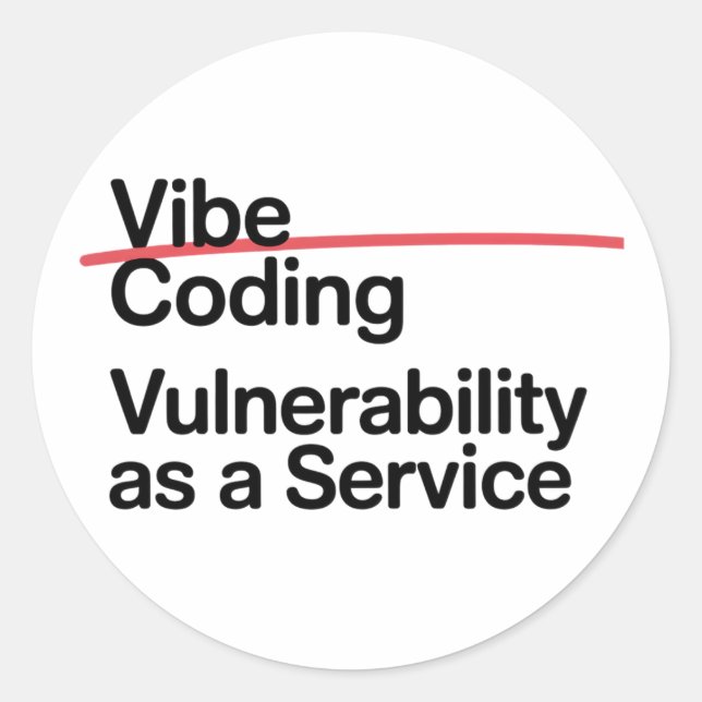 Sticker Rond funny hacker cyber technology (Devant)