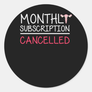 Sticker Rond Funny Hysterectomy Support Uterus Remoding