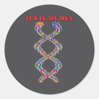 Sticker Rond Funny Ker Player Texas Holdem Casino Ker 