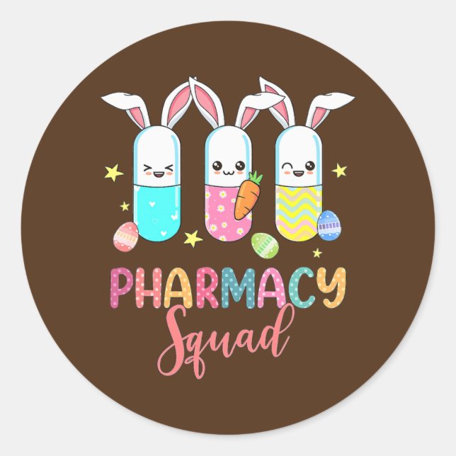 Sticker Rond Funny Pills (Devant)
