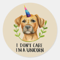 Funny Pit Bull Chien Unicorne