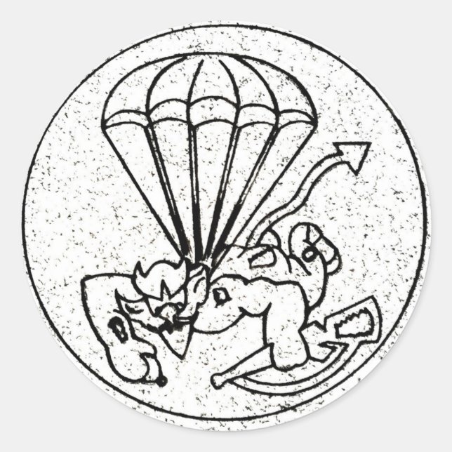 Sticker Rond Furie de l'autocollant Sky Brigade (Devant)