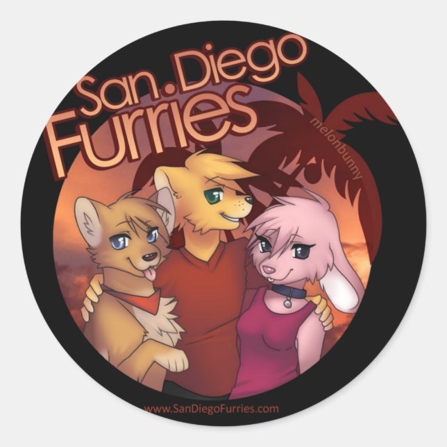 Sticker Rond Furies de San Diego (Devant)