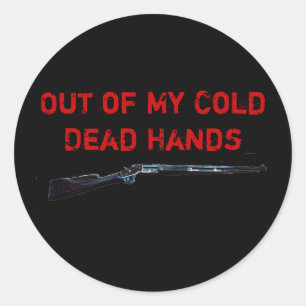 Sticker Rond fusillez, hors de mes maladies de Raynaud froides,