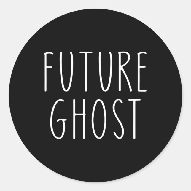 Sticker Rond Futur Fantôme do-it-yourself Costume Halloween (Devant)