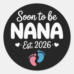 Sticker Rond Futur Maman 2026 Annonce de Grossesse Drôle