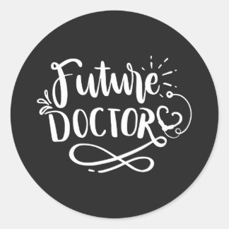 Sticker Rond Futur médecin
