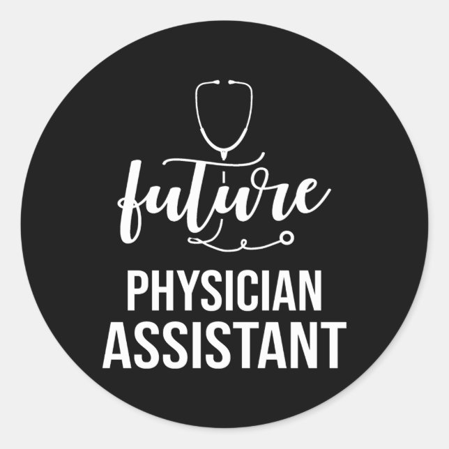 Sticker Rond Futur Médecin adjoint PPA graduation (Devant)