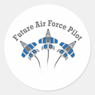Sticker Rond Futur pilote