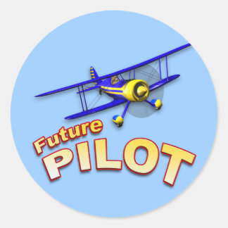 Sticker Rond Futur pilote