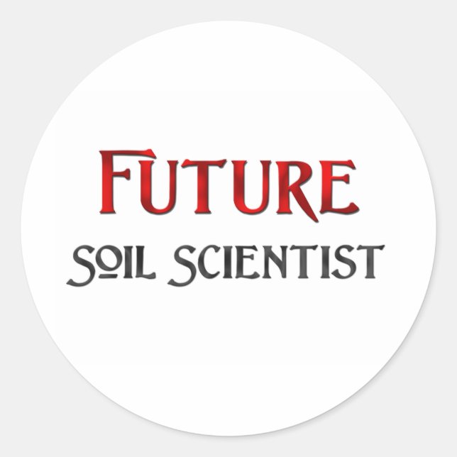 Sticker Rond Futur scientifique du sol (Devant)