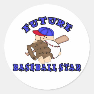 Sticker Rond Future étoile de base-ball