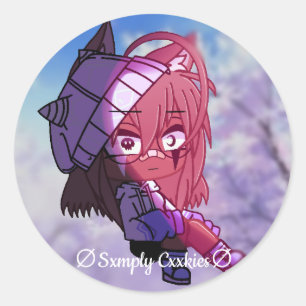 Sticker Rond Gacha life - Sxmply Cxxkies