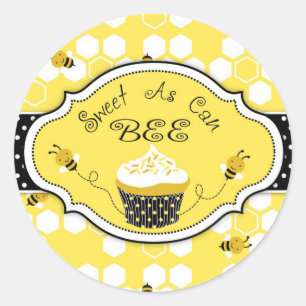 Sticker Rond Gaffez l'autocollant HBR 2 d'abeille
