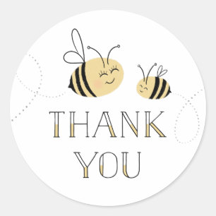 Sticker Rond Gaffez le Merci d'abeille
