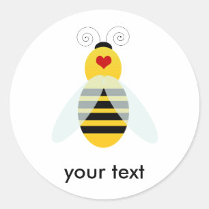 Sticker Rond gaffez les cuties d'abeille