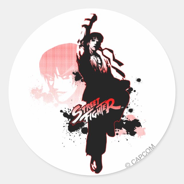 Sticker Rond Gagnant du concours d'unité du Capcom (Devant)