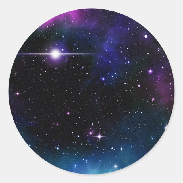 Sticker Rond Galaxie (Devant)