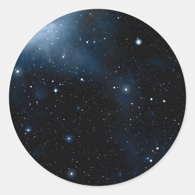 Sticker Rond Galaxie (Devant)