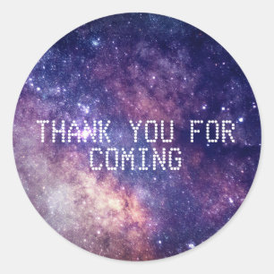 Sticker Rond Galaxy étoiles de l'espace extra-atmosphérique éto
