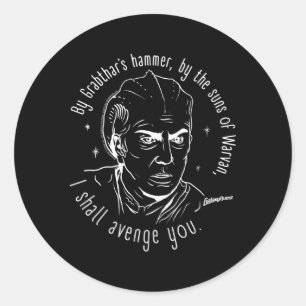 Sticker Rond Galaxy Quest Dr Lazarus Edit