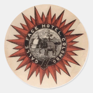 Sticker Rond gallefacehotel