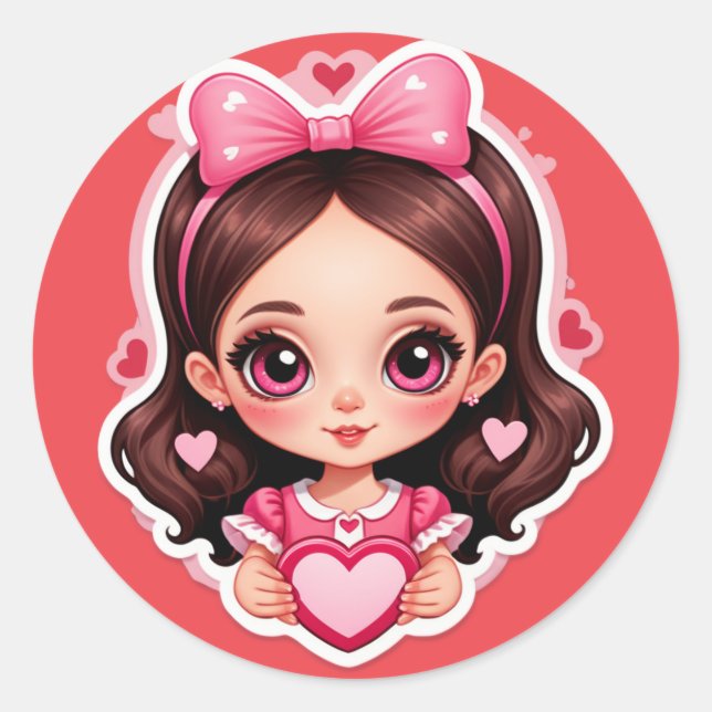 Sticker Rond Game Over? Never Love (Devant)