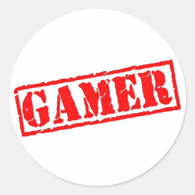 Sticker Rond Gamer (Devant)