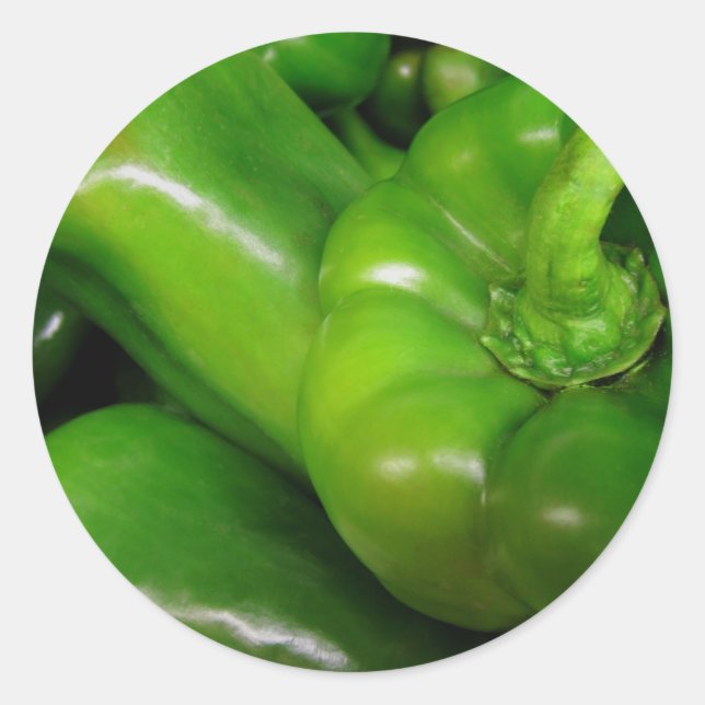 Sticker Rond Gamme de cadeaux de clochers verts (Devant)