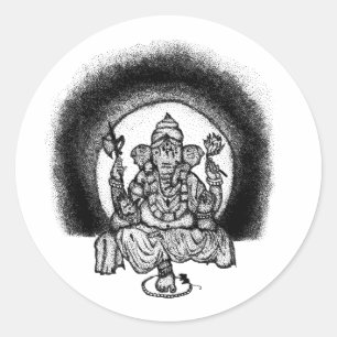 Sticker Rond ganesh