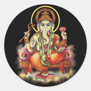 Sticker Rond Ganesh