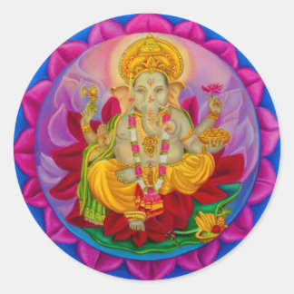 Sticker Rond Ganesh