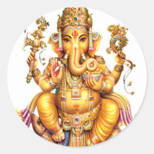 STICKER ROND GANESH AURA