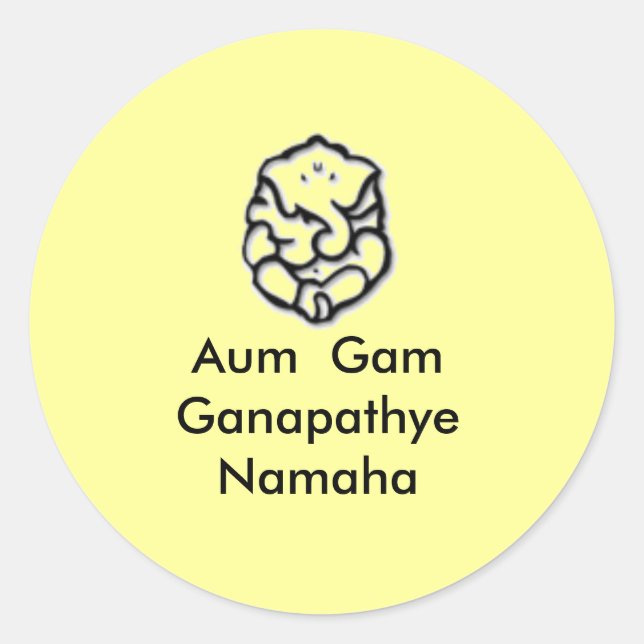 Sticker Rond Ganesha (Devant)