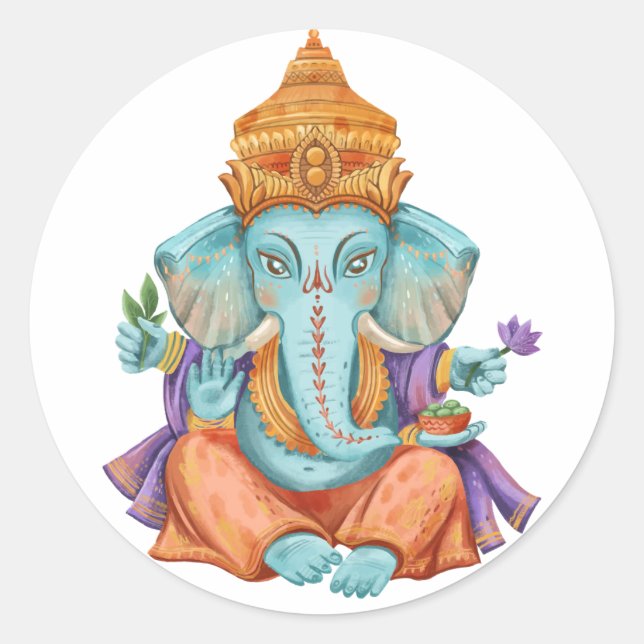 Sticker Rond Ganesha (Devant)