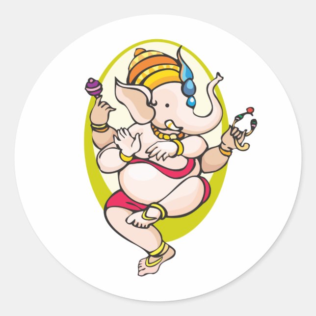 Sticker Rond Ganesha (Devant)