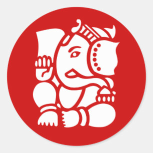 Sticker Rond Ganesha