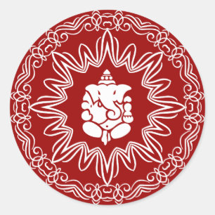 Sticker Rond Ganesha Décoration