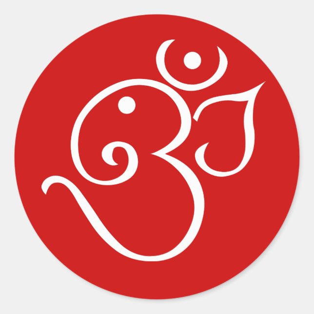 Sticker Rond Ganesha OM dénomment la conception (Devant)