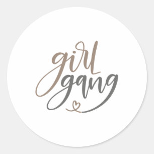 Sticker Rond gang de filles