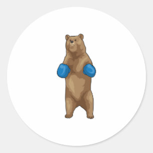Sticker Rond Gants de boîte à ours